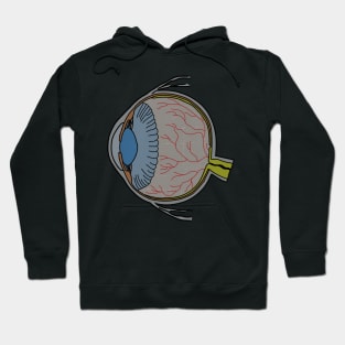 Colorful Eyeball Line Art small Hoodie